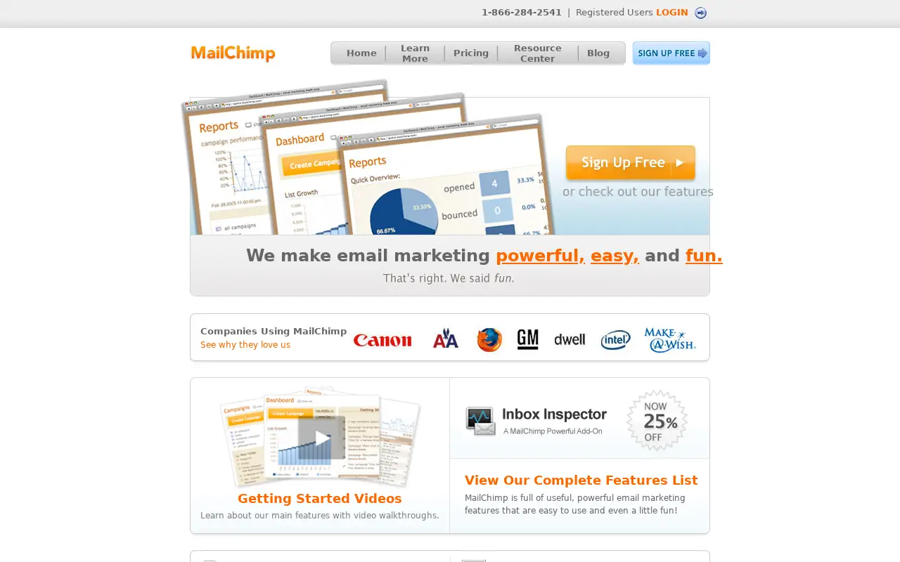 mailchimp.com on November 8, 2008