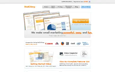 mailchimp.com in 2008