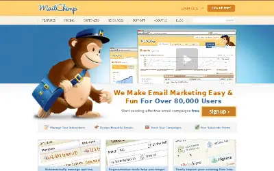 mailchimp.com in 2009