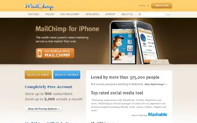 mailchimp.com in 2010