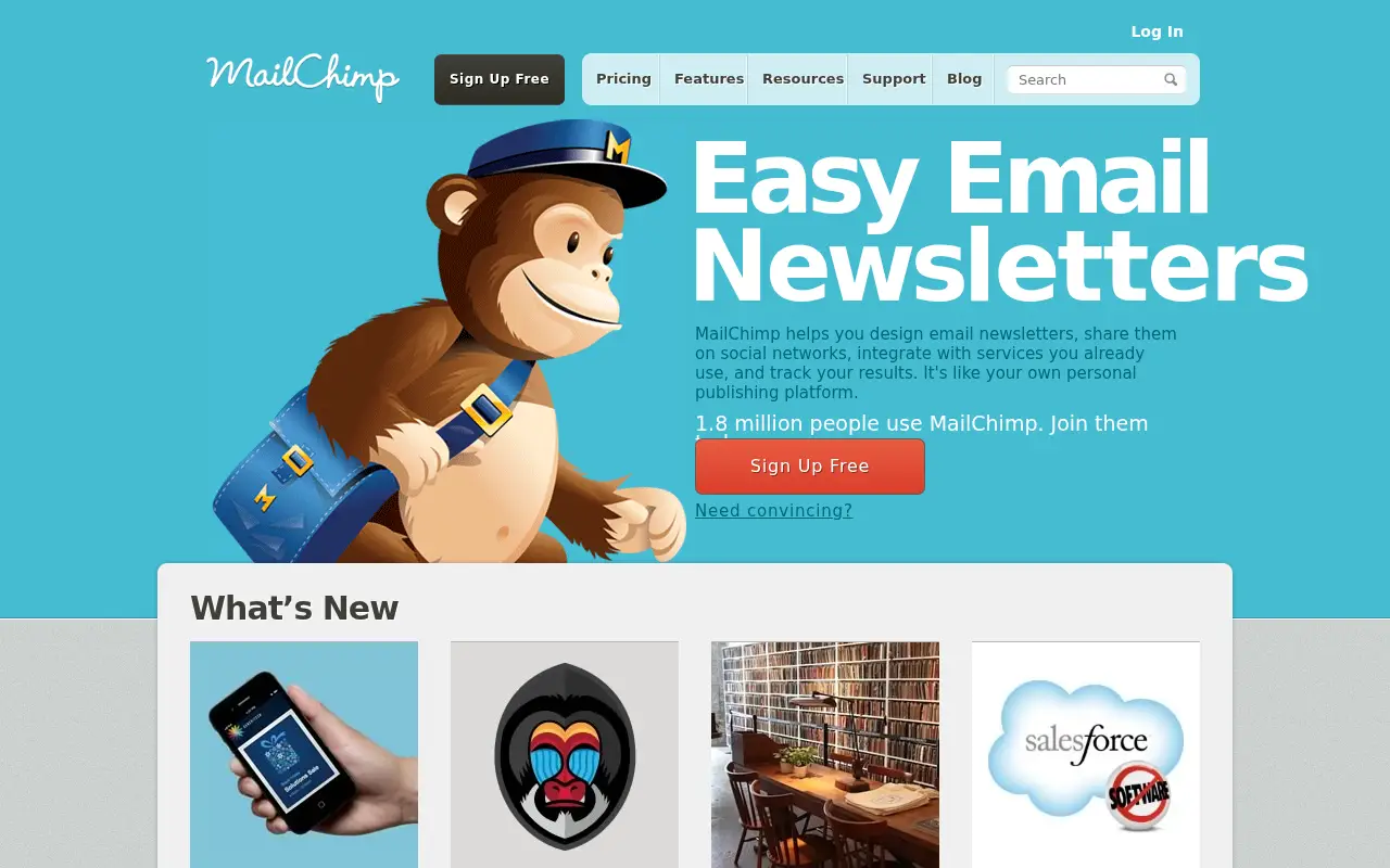 mailchimp.com in 2012