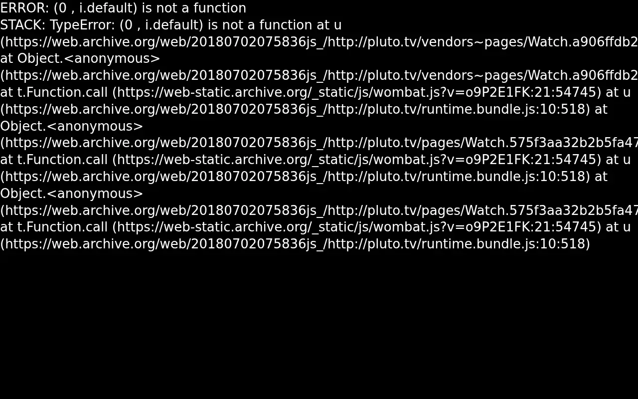 pluto.tv in 2018