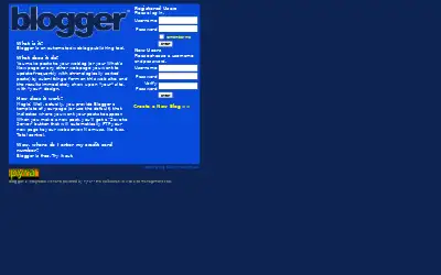 blogger.com in 1999
