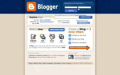 blogger.com in 2006