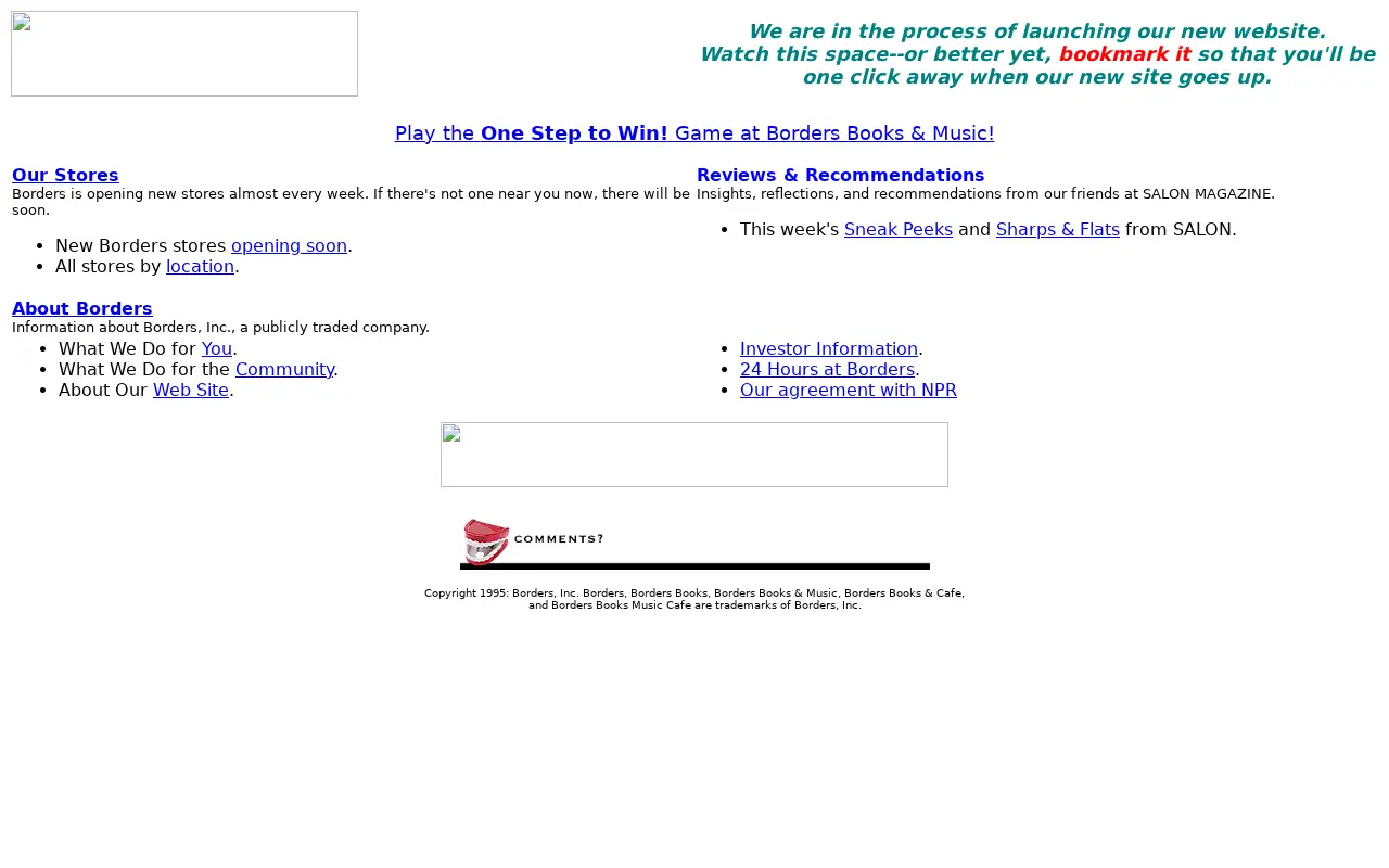 borders.com on February 14, 1998