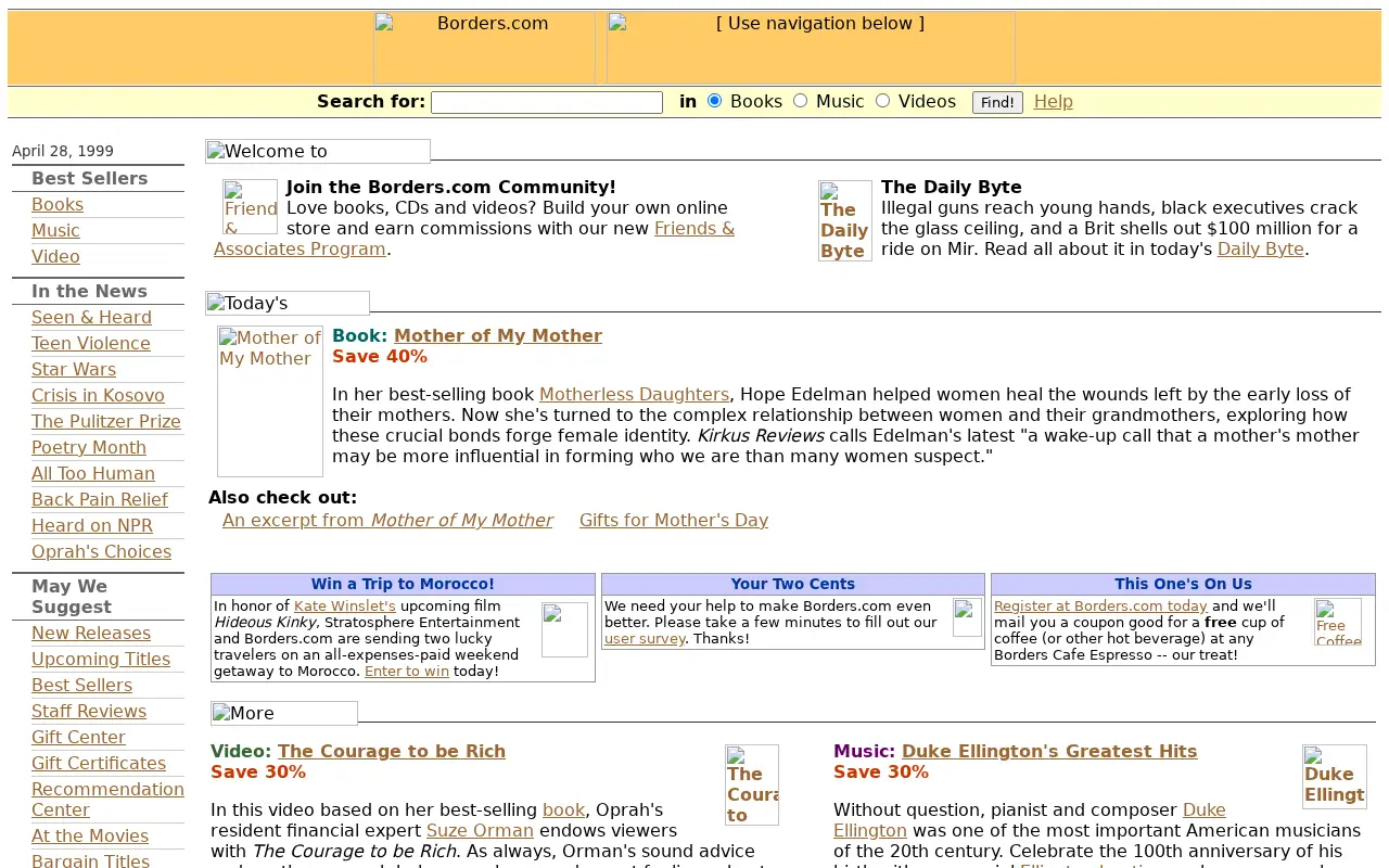 borders.com in 1999