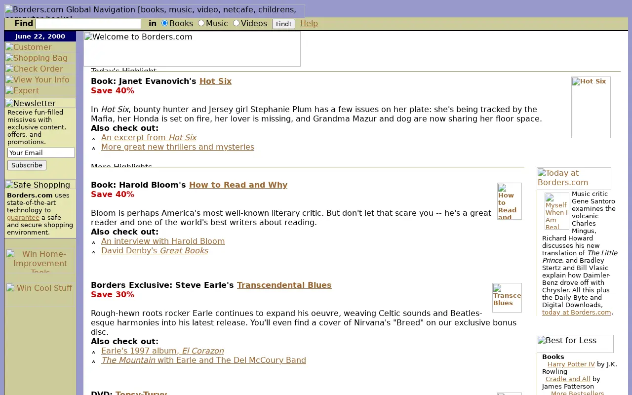 borders.com in 2000