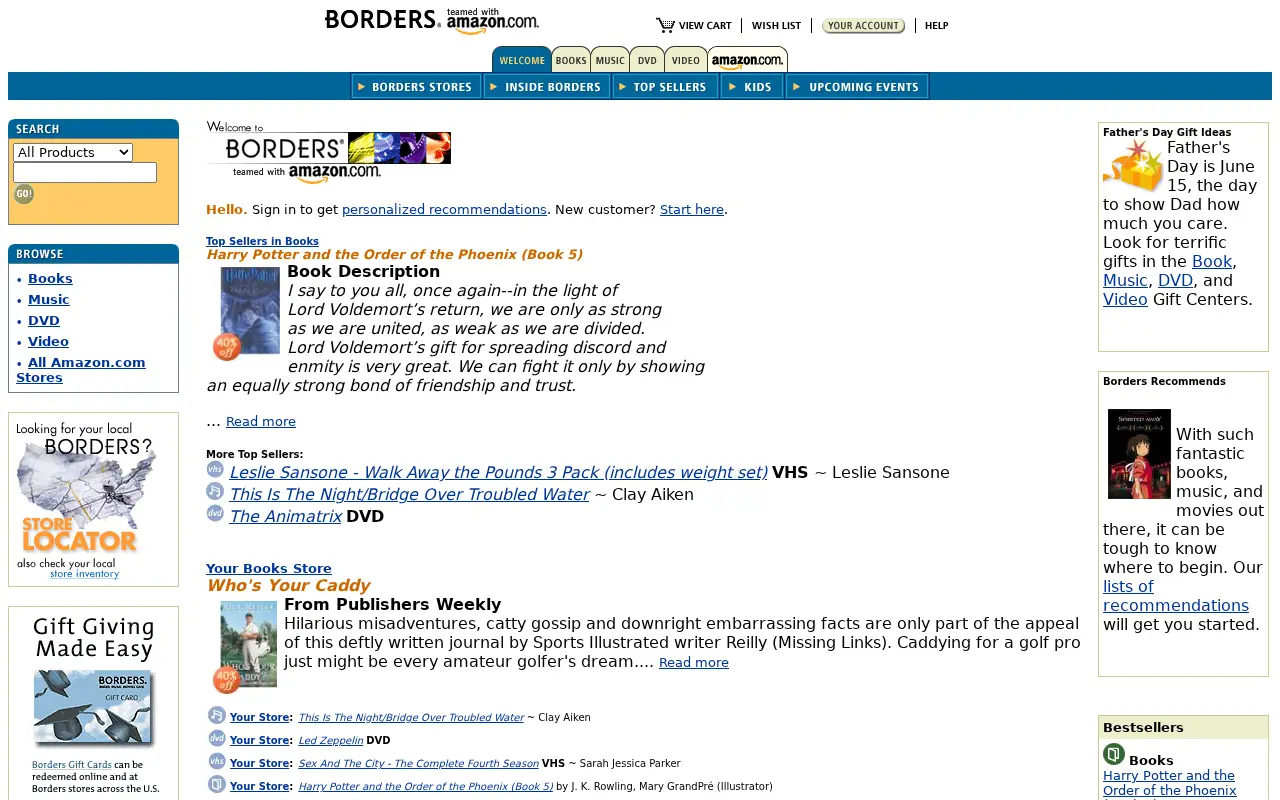 borders.com on June 4, 2003