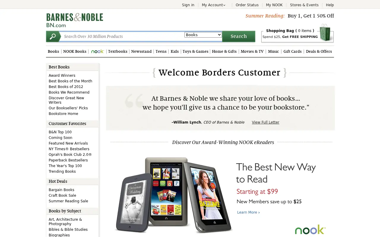 borders.com on July 1, 2013