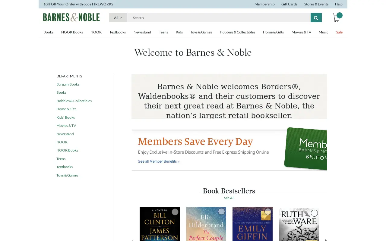 borders.com on June 30, 2018