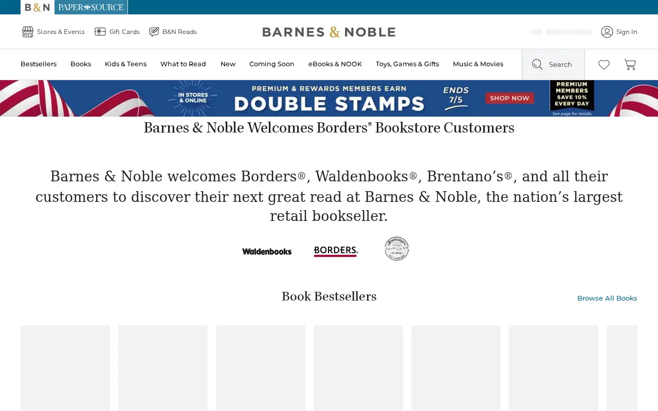 borders.com on July 5, 2026