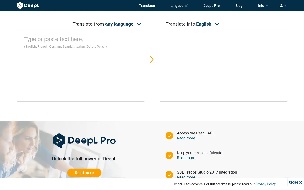 deepl.com in 2018