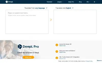deepl.com in 2018