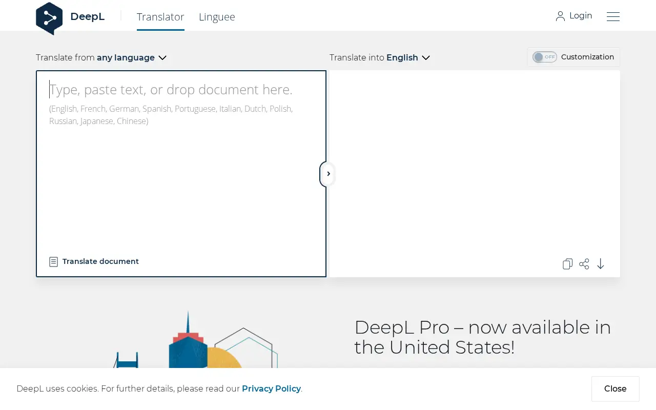 deepl.com in 2020