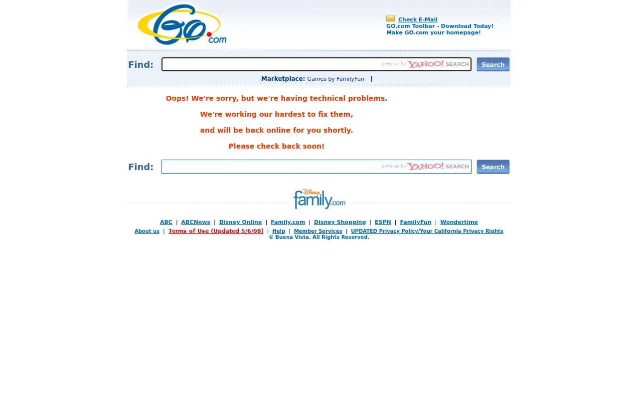 go.com in 2008
