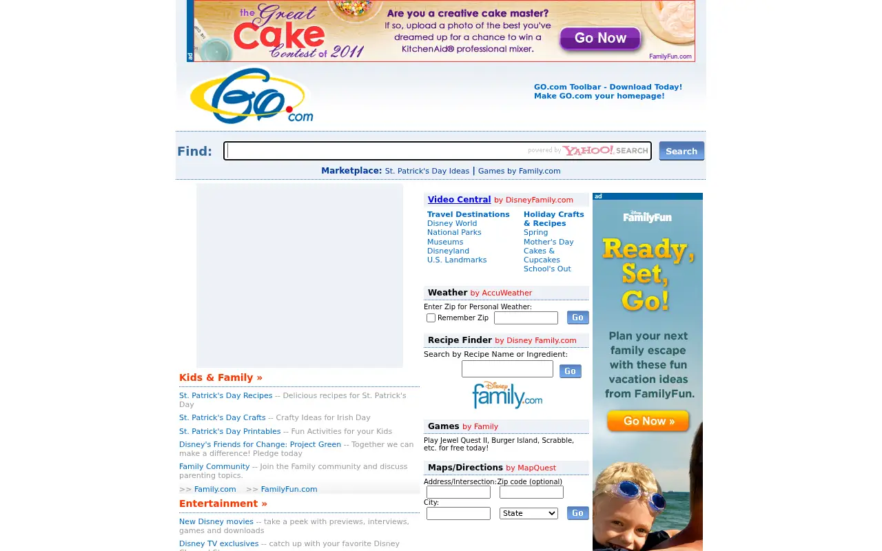 go.com in 2011