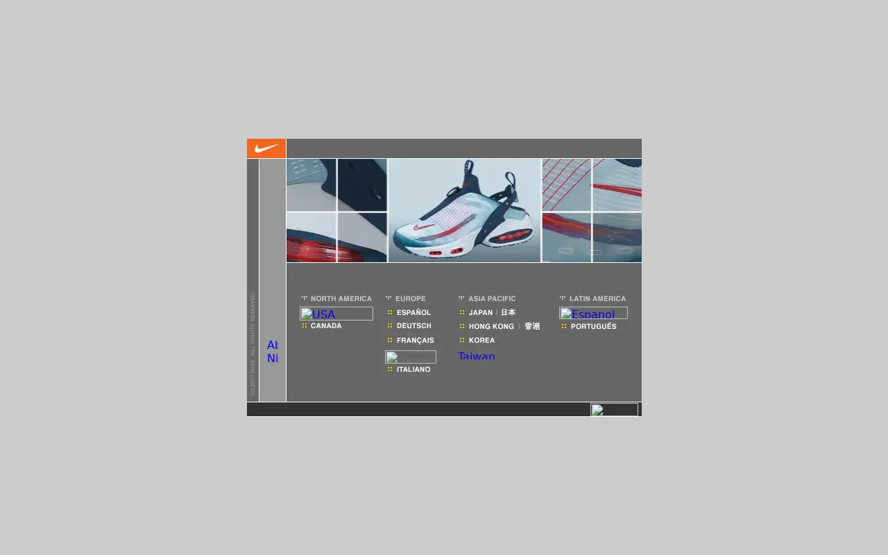 nike.com in 2001