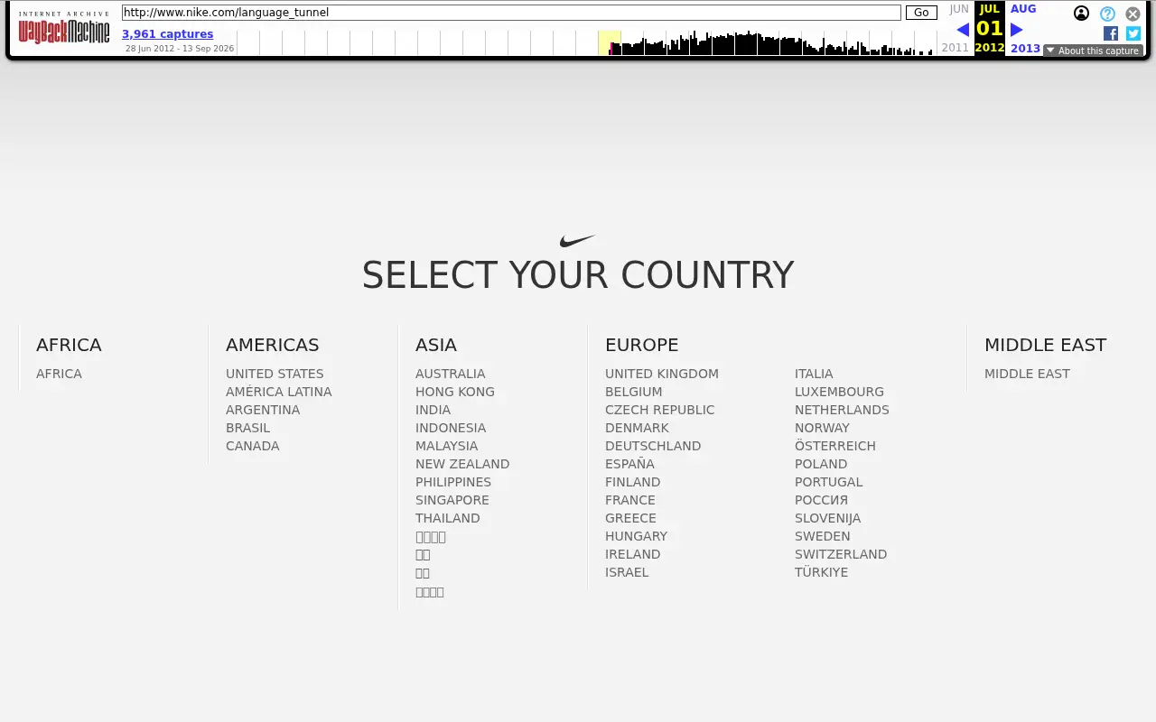 nike.com on July 1, 2012
