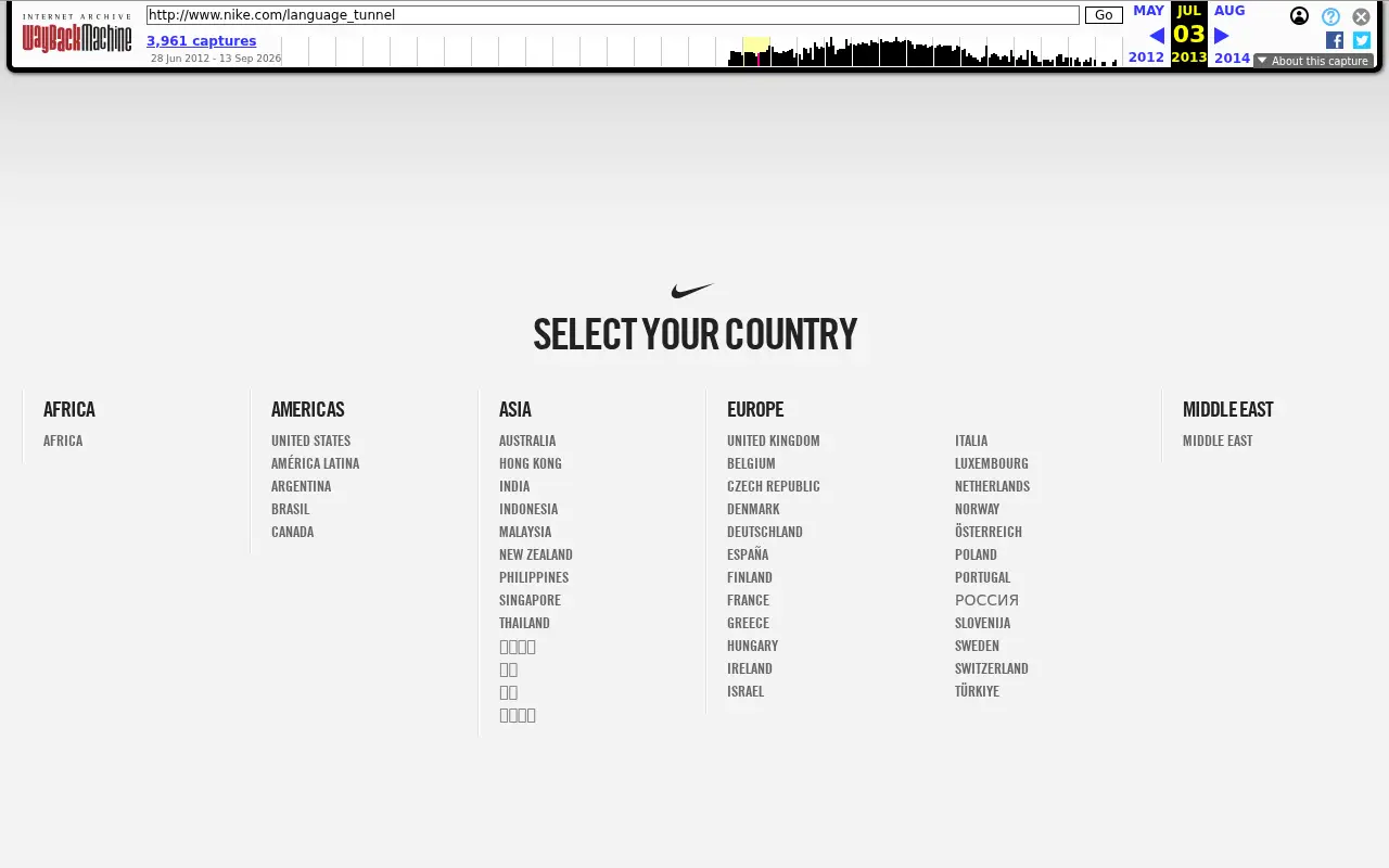 nike.com in 2013