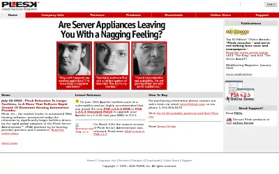 plesk.com in 2002