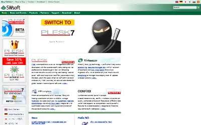 plesk.com in 2004