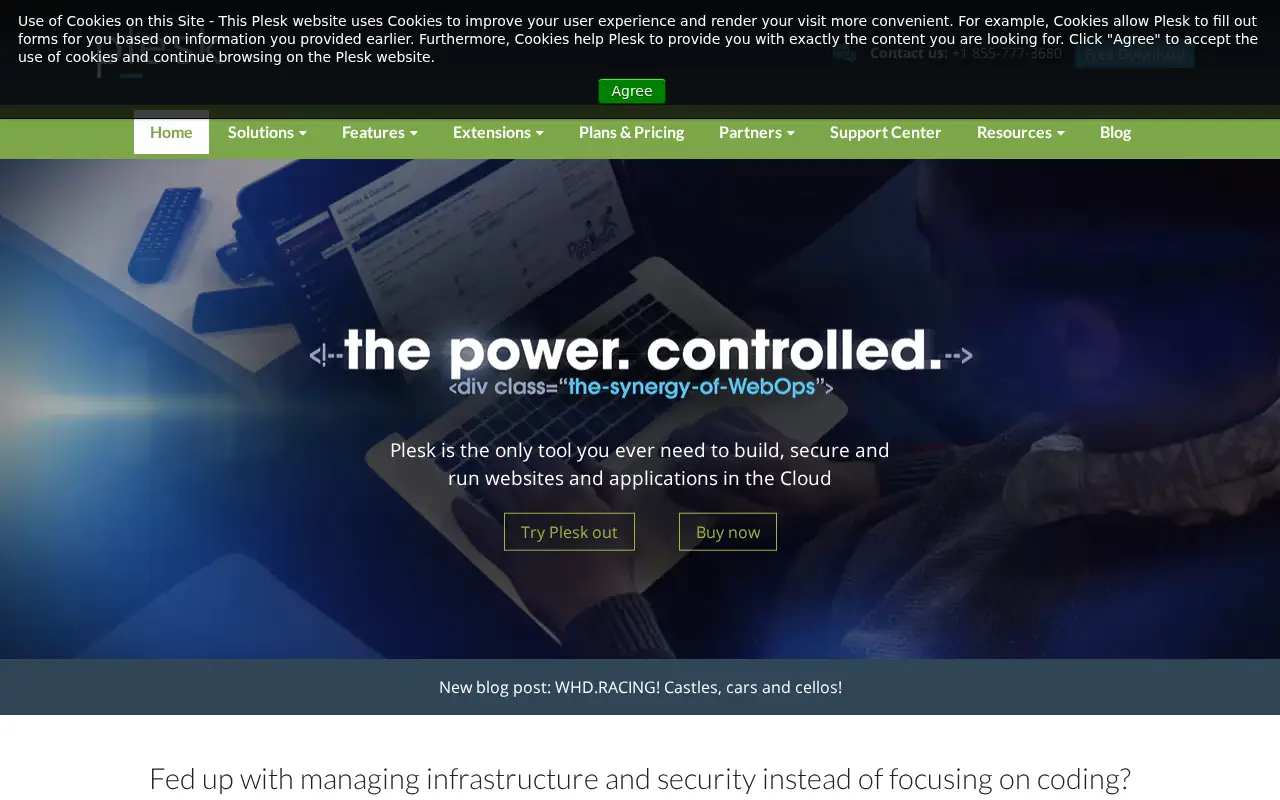 plesk.com in 2016