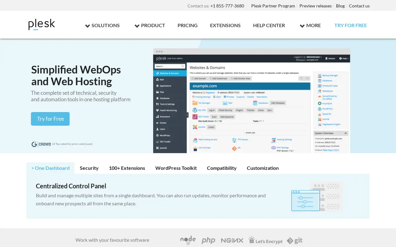 plesk.com in 2019
