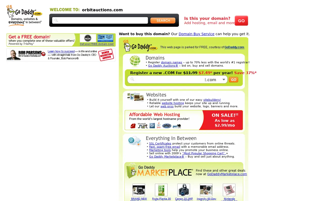 orbitauctions.com in 2010