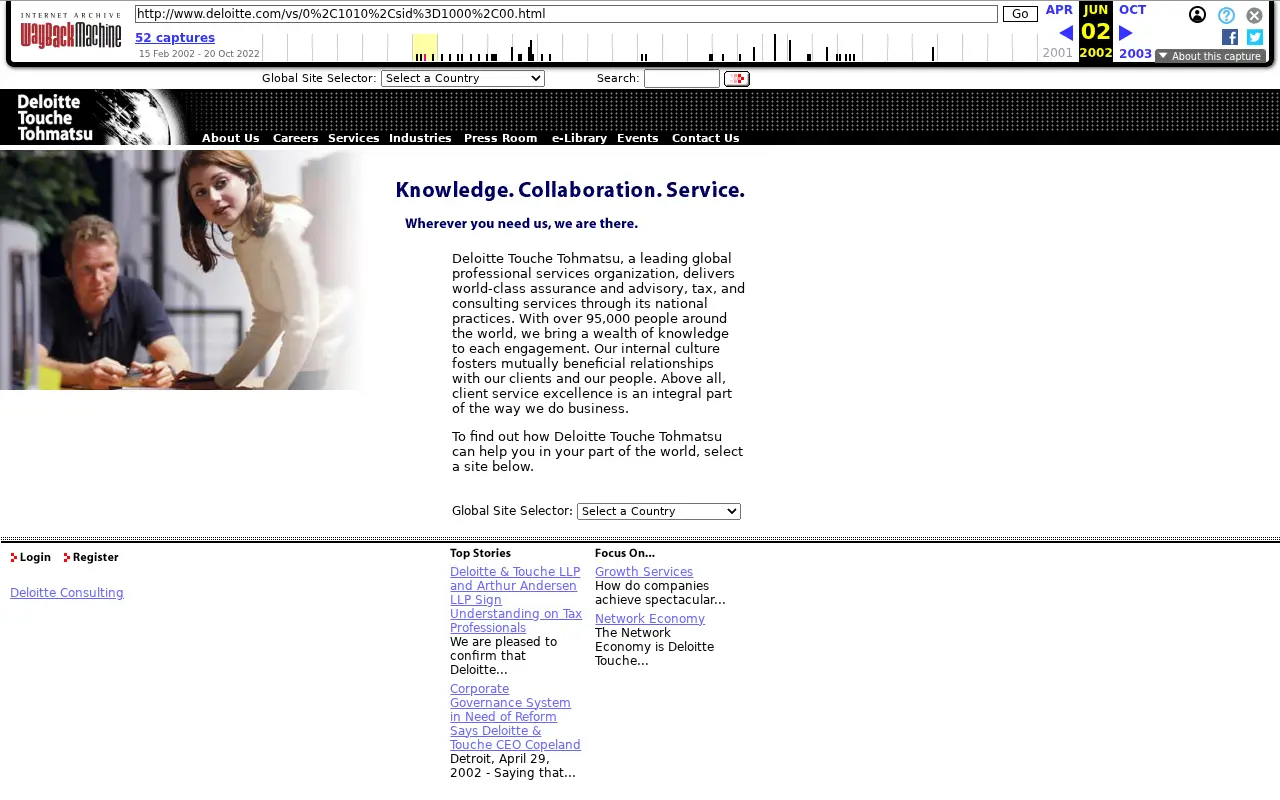 deloitte.com in 2002