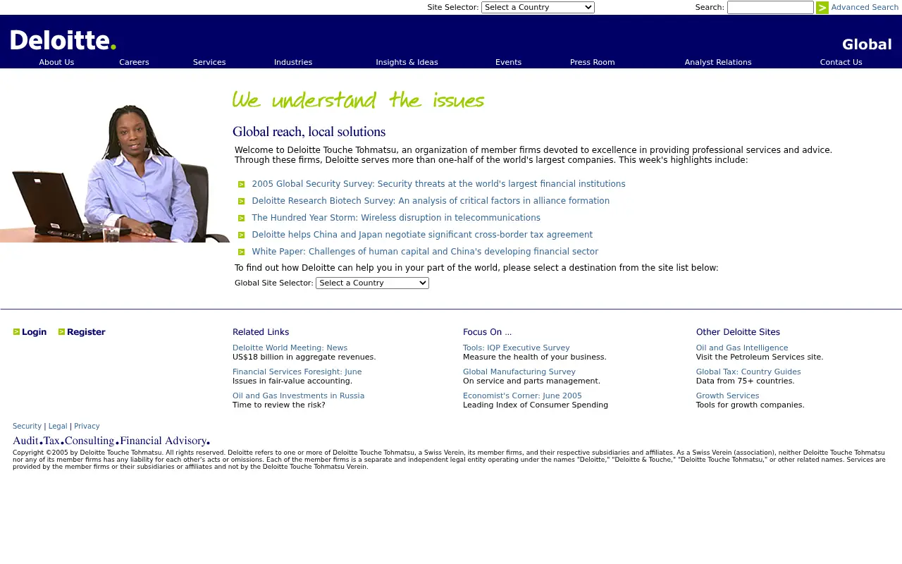 deloitte.com in 2005