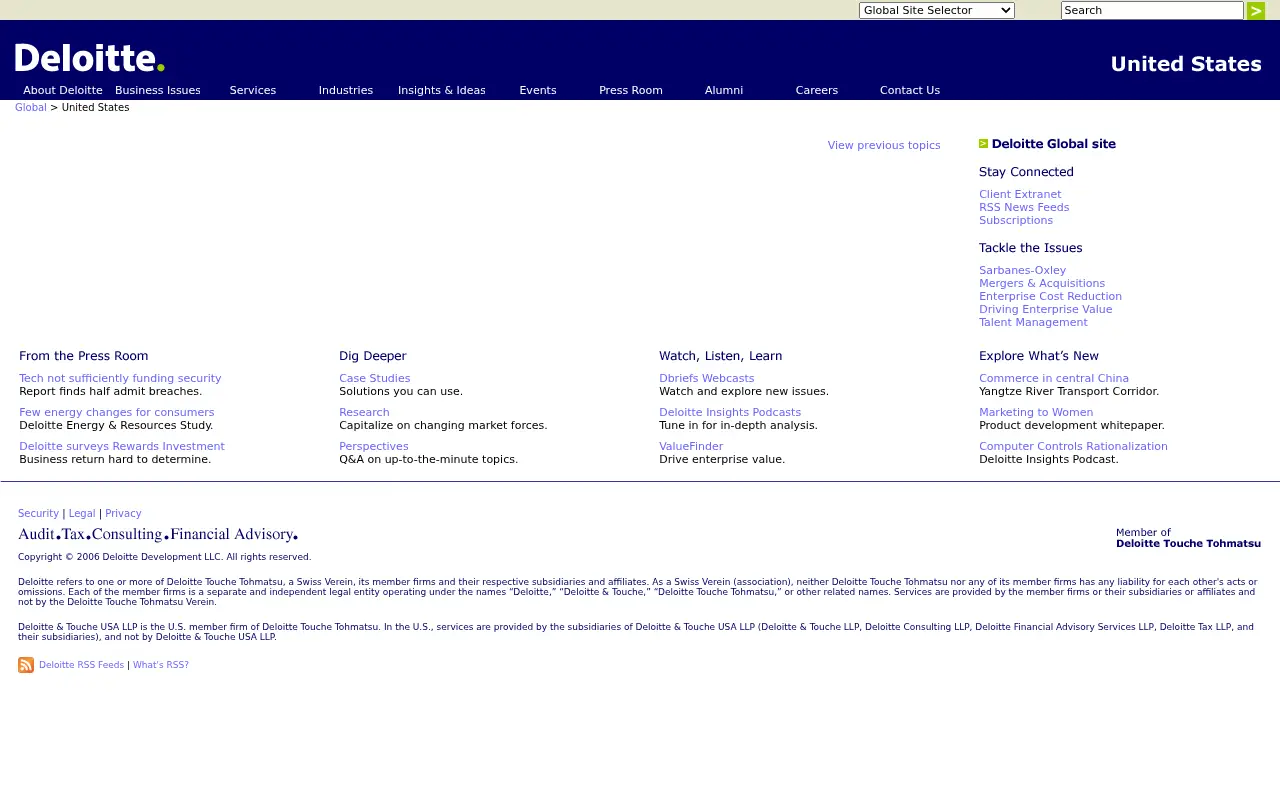 deloitte.com in 2006