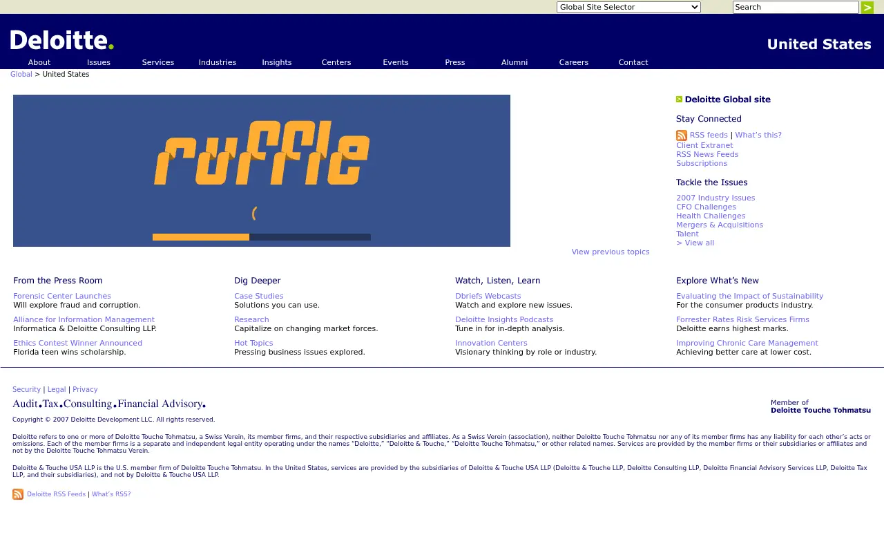deloitte.com in 2007