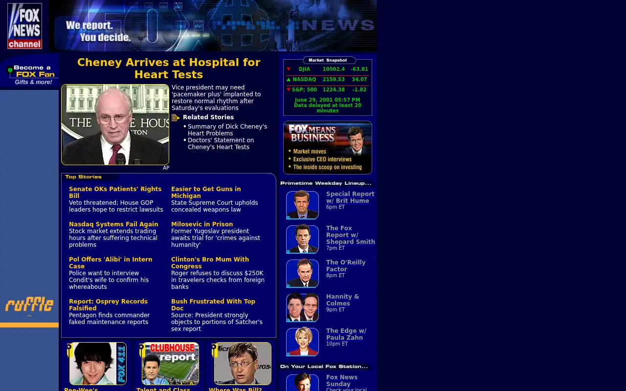 foxnews.com in 2001