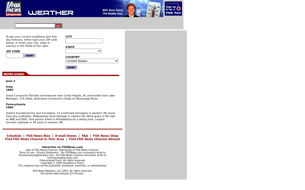 foxnews.com in 2003