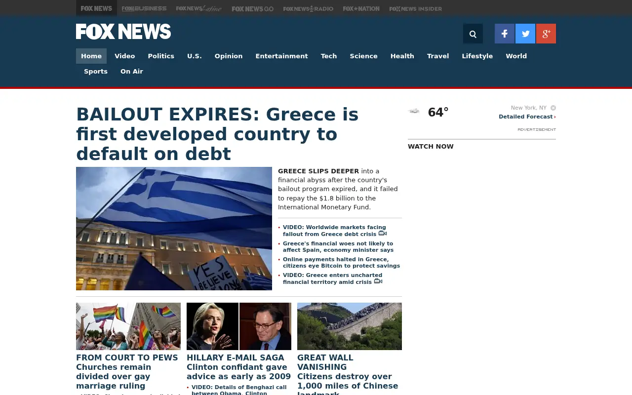 foxnews.com in 2015