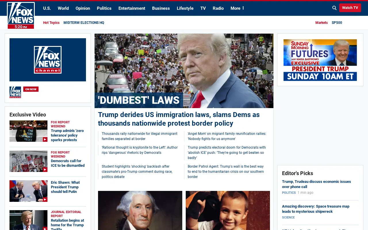 foxnews.com in 2018