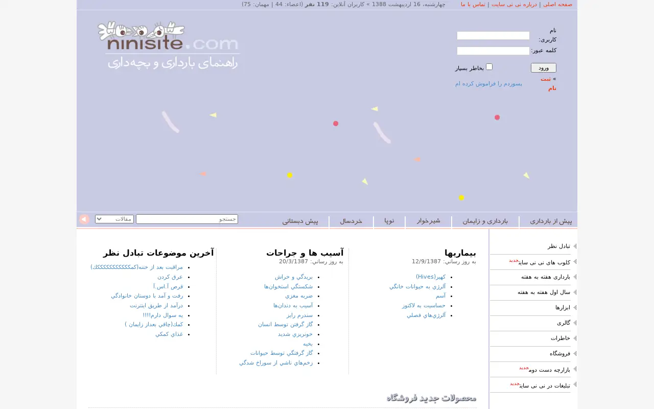 ninisite.com in 2009