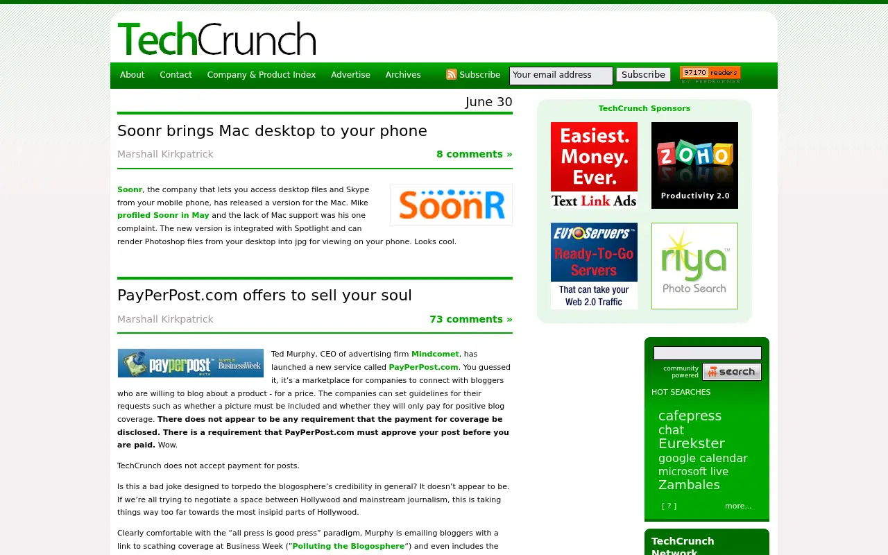 techcrunch.com in 2006