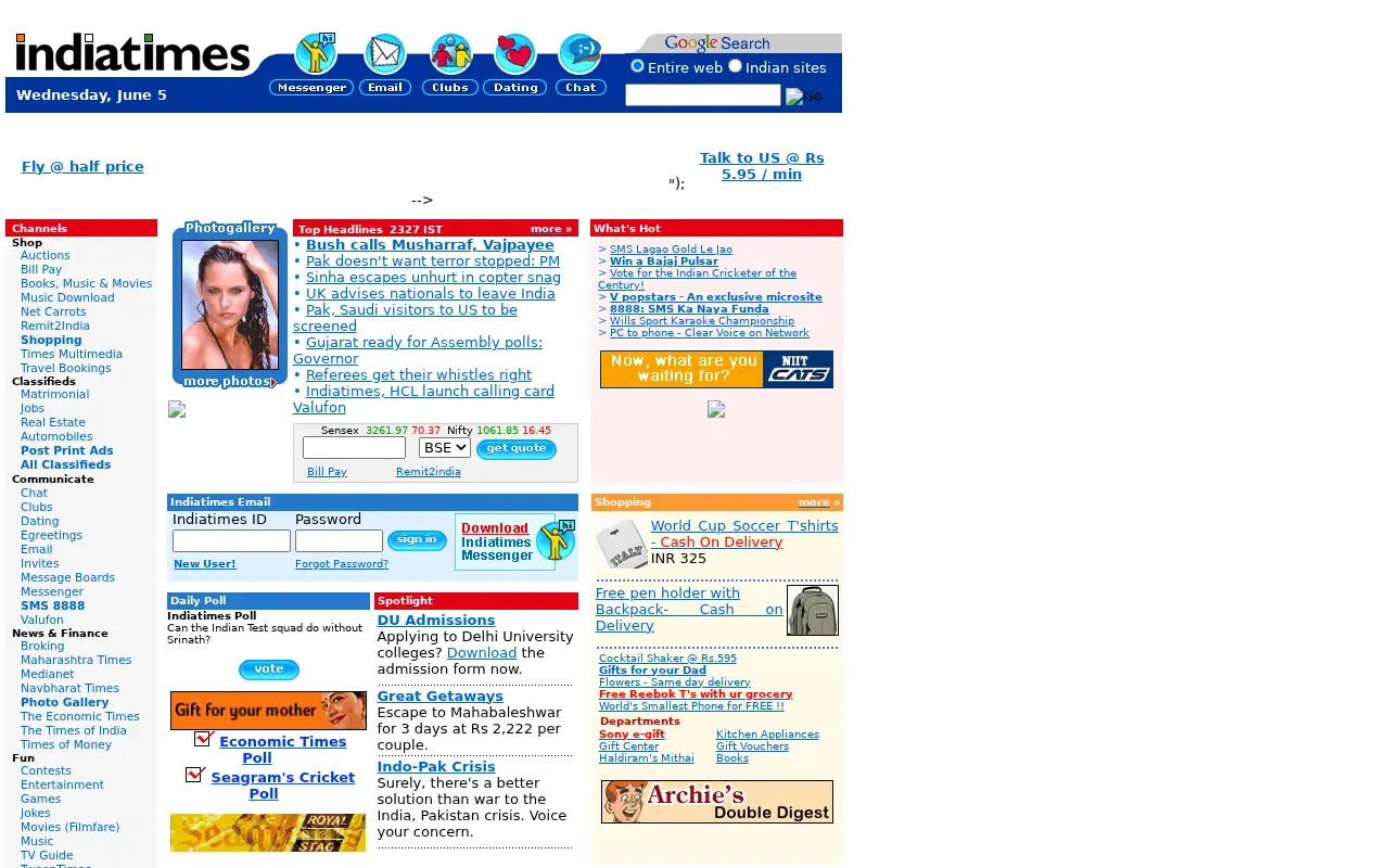 indiatimes.com on June 5, 2002