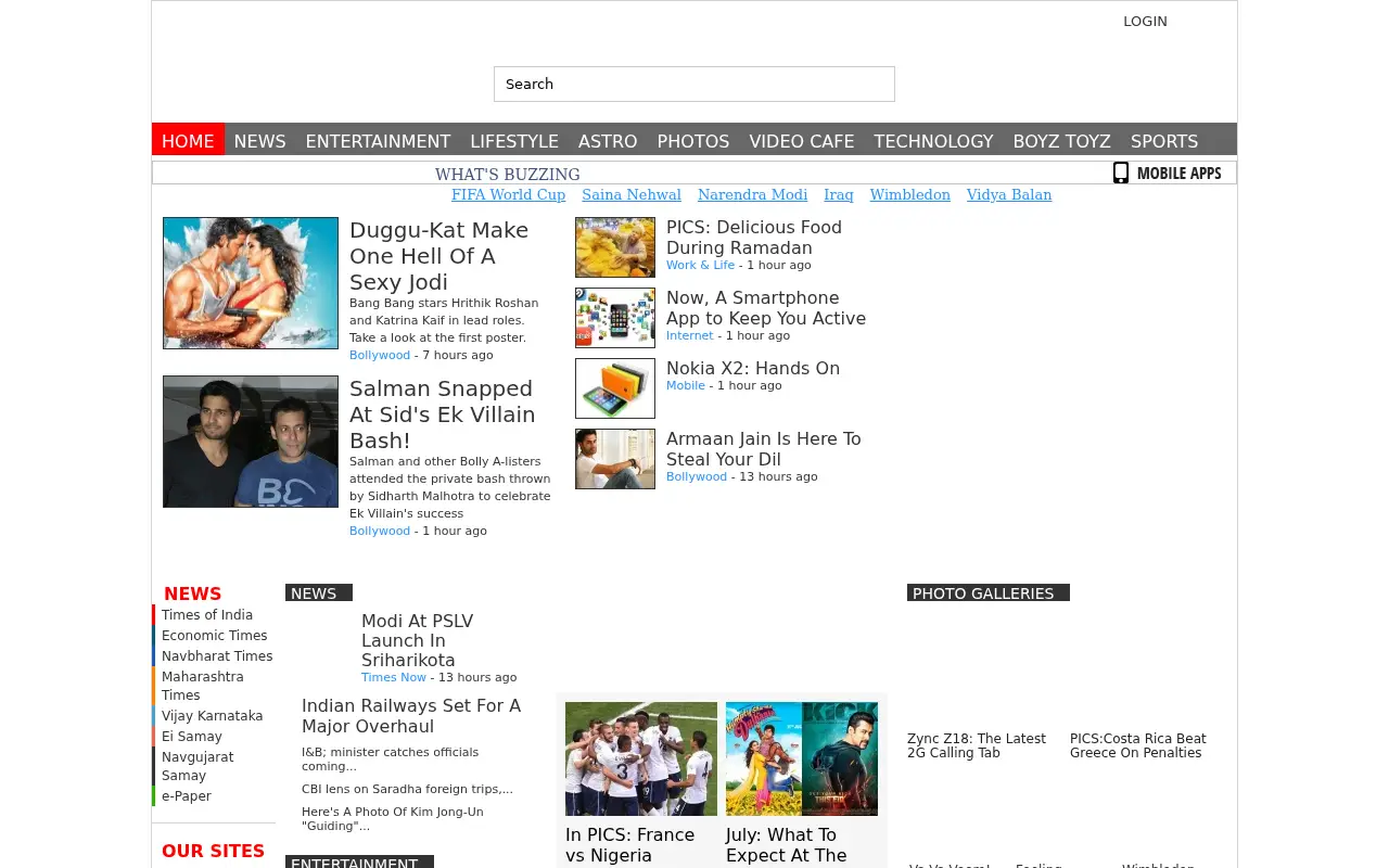 indiatimes.com on July 1, 2014