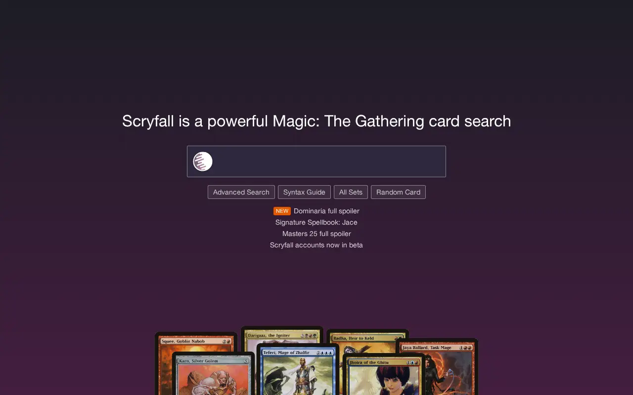 scryfall.com in 2018