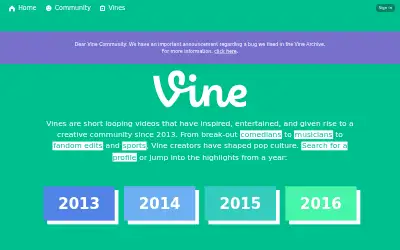 vine.co in 2017