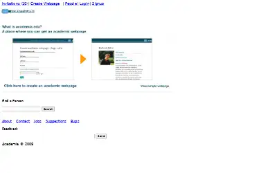 academia.edu in 2008