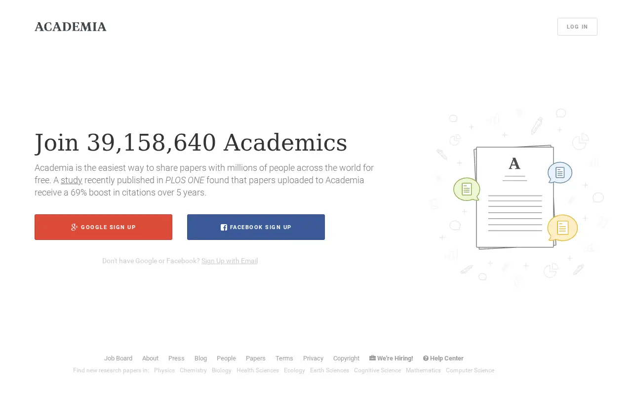 academia.edu in 2016