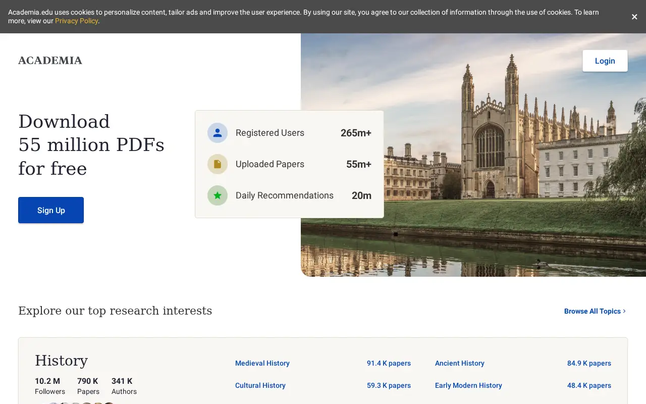 academia.edu in 2024
