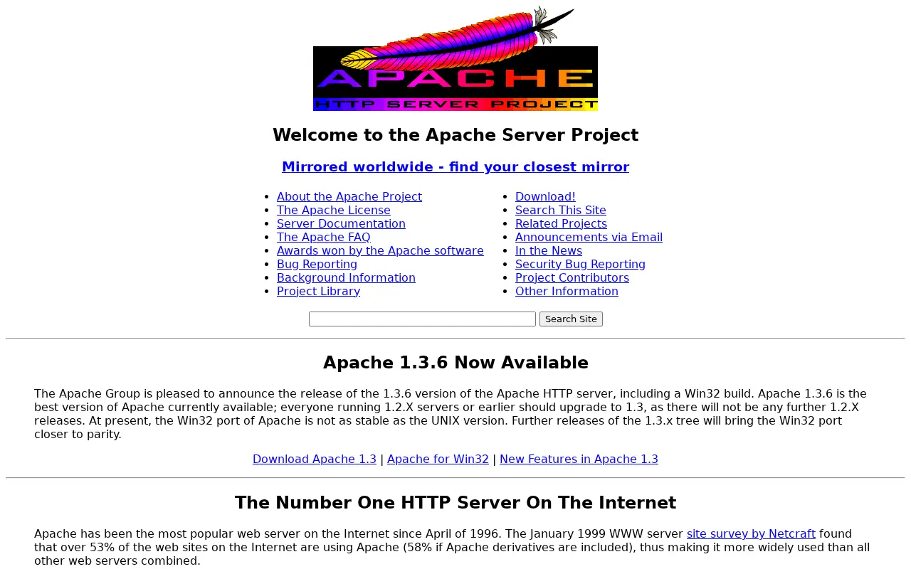 apache.org in 1999