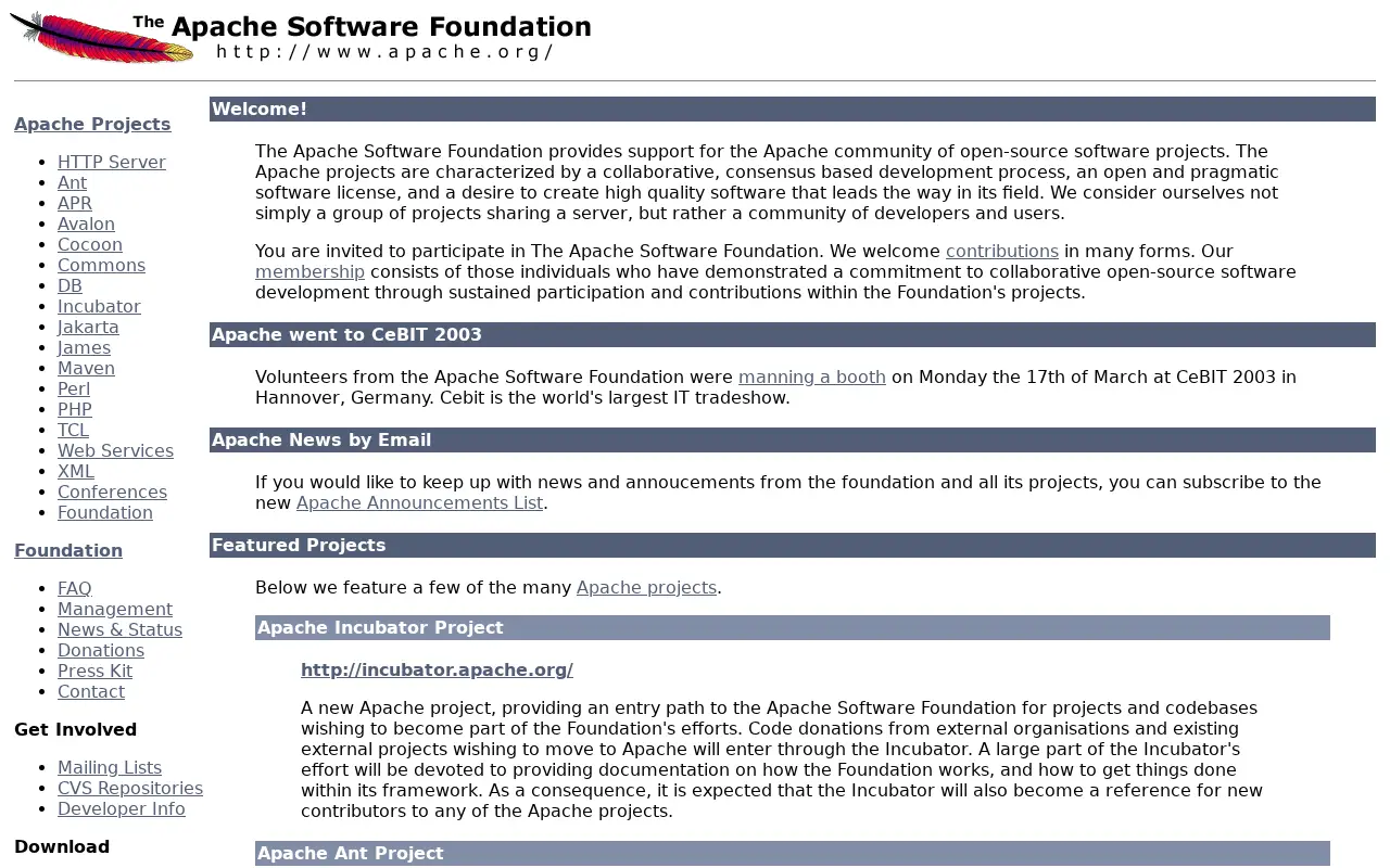 apache.org in 2003