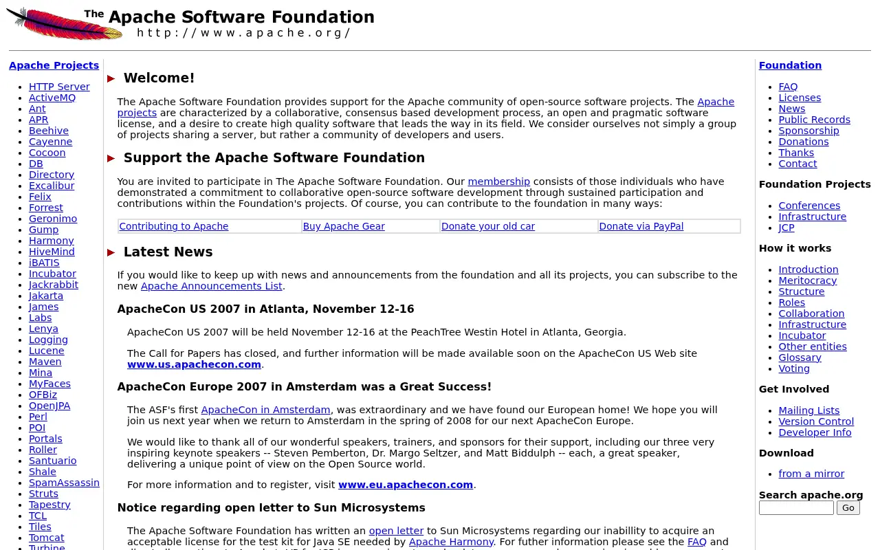 apache.org on June 30, 2007