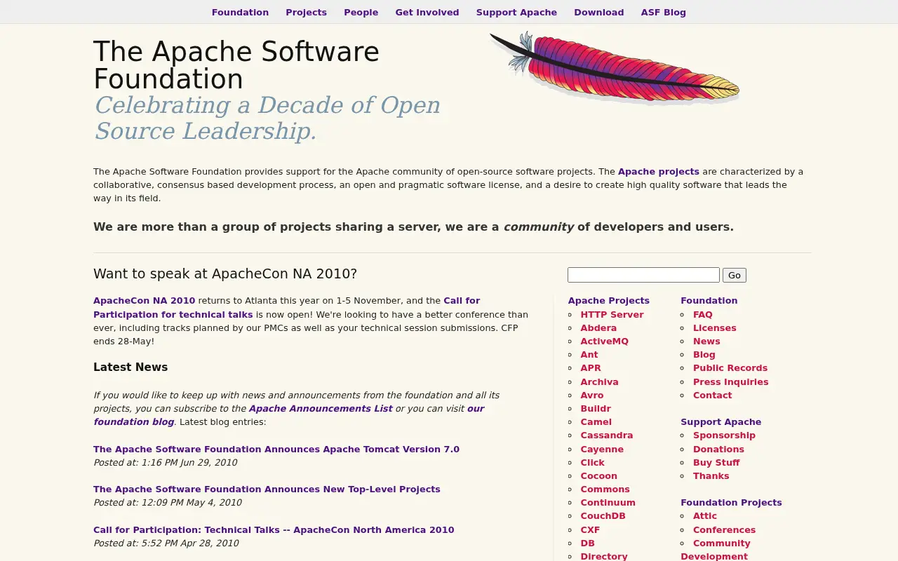 apache.org on July 1, 2010