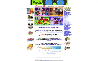 disney.com in 1998